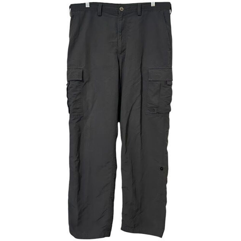 Y2K‎ '06 The North Face Gray Cargo Outdoor Hiking Nylon Pants Mens 36
